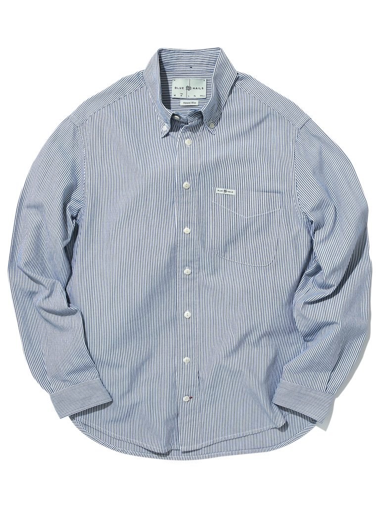dark blue button down
